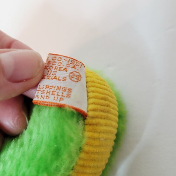 Vtg Green Yellow Small R. Dakin Inch Worm Caterpillar Plush Stuffed Toy - Picture 7 of 7